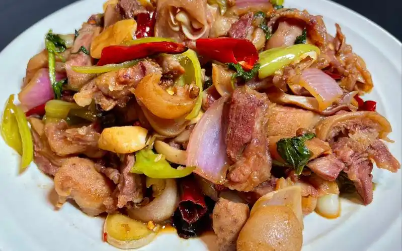 爆炒羊头肉做法