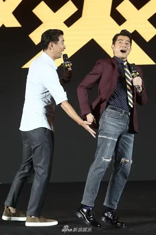 王千源,郭富城搞怪