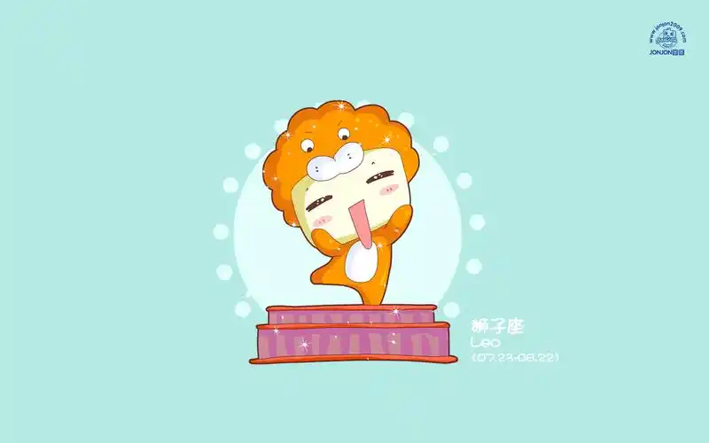 十二星座设计创意狮子座高清电脑桌面壁纸图片下载