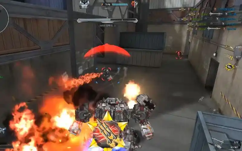 逆战暴风机甲杀戮开始