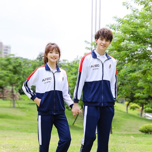 法比兔(fanbeeto)中学生校服 韩版运动休闲风 班服 宽松舒适 外出春游