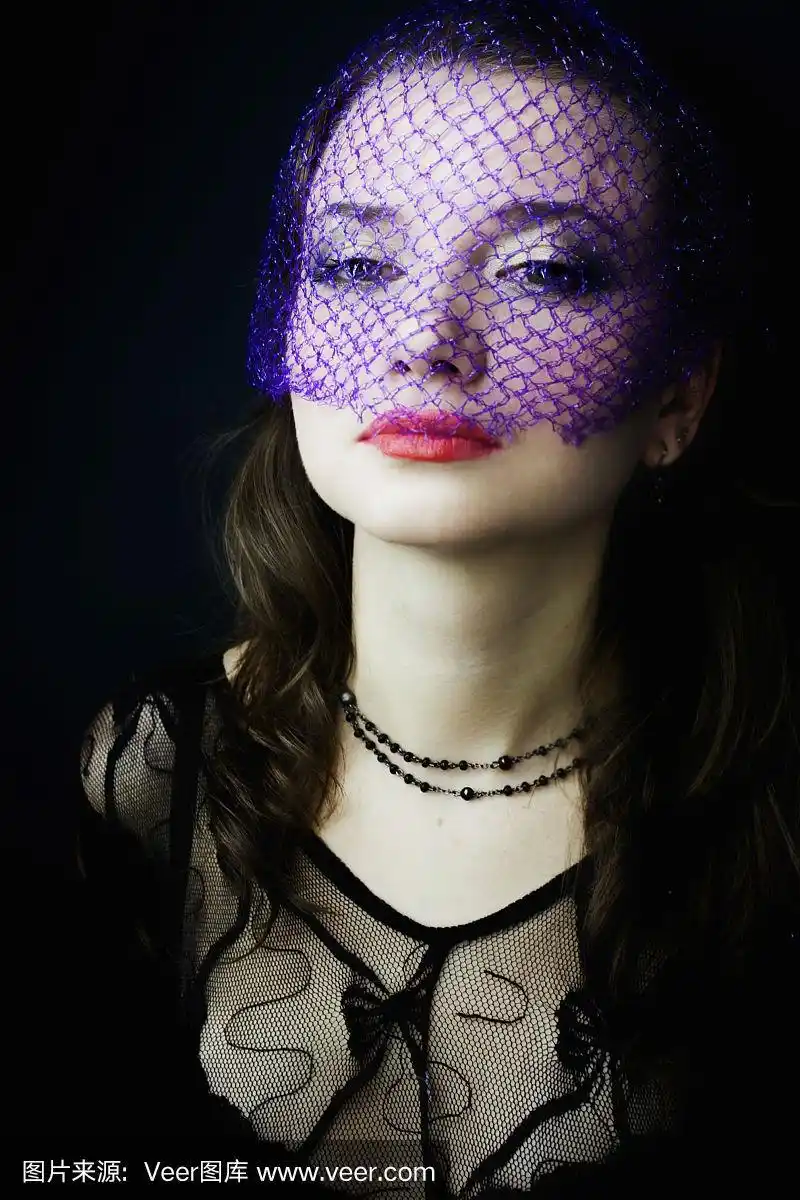 戴面纱的女人的肖像