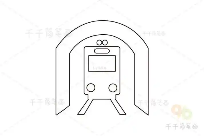 地铁上的各个标志简笔画