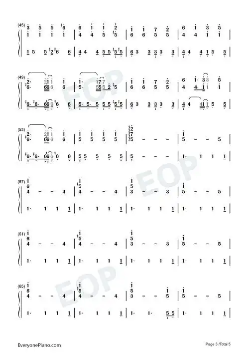 弹唱谱-radwimps双手简谱预览3-钢琴谱文件(五线谱,双手简谱,数字谱