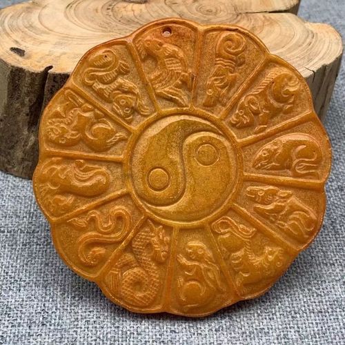 复古玉佩八卦生肖牌子挂件古玉老玉古玩手工玉雕玉器收藏玉壁礼品