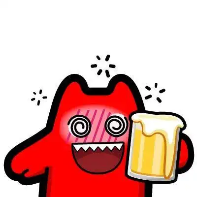 28魔鬼猫表情-喝酒】#半身 啤酒 喝醉 晕 脸红 ip 动漫 魔性 斗图