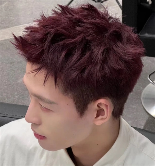 韩式流行男生烫发 帅气清爽钢夹烫_男生烫发 - 美发站