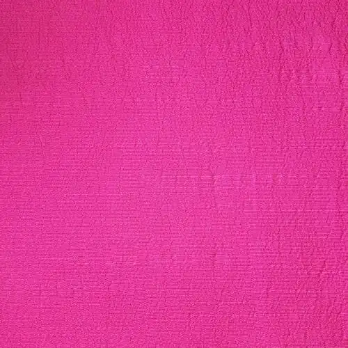 时尚休闲女装面料 梭织 人丝人棉富丽绉染色布 玫红色 55%v 45%r