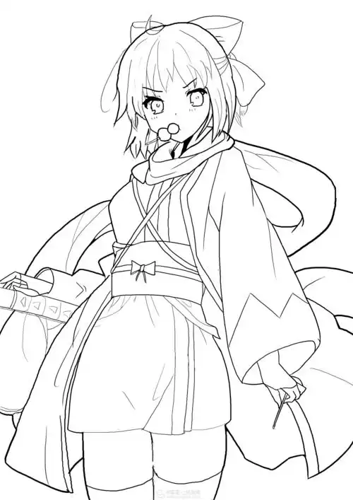 主线与辅线的练习 —人物线条的基础训练