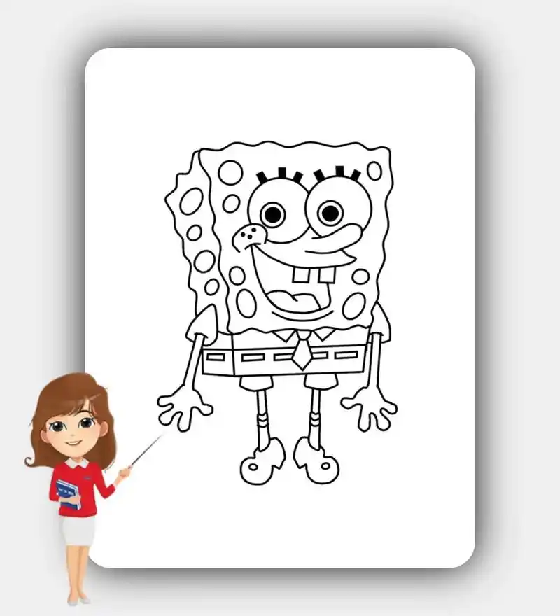 儿童涂色画素材模板