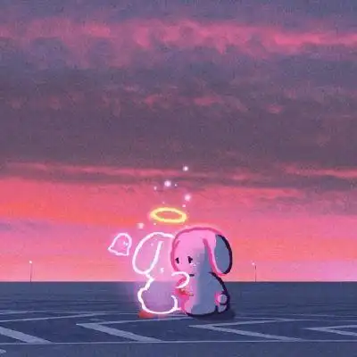 可爱温暖治愈系微信头像小兔子侵删