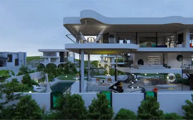 广州二沙岛3000平米现代别墅豪宅建筑设计室内设计高山博design