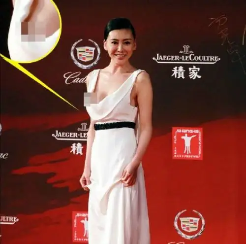 巩新亮低胸大泄春光15届电影节走红毯巩新亮低胸大泄春光露点