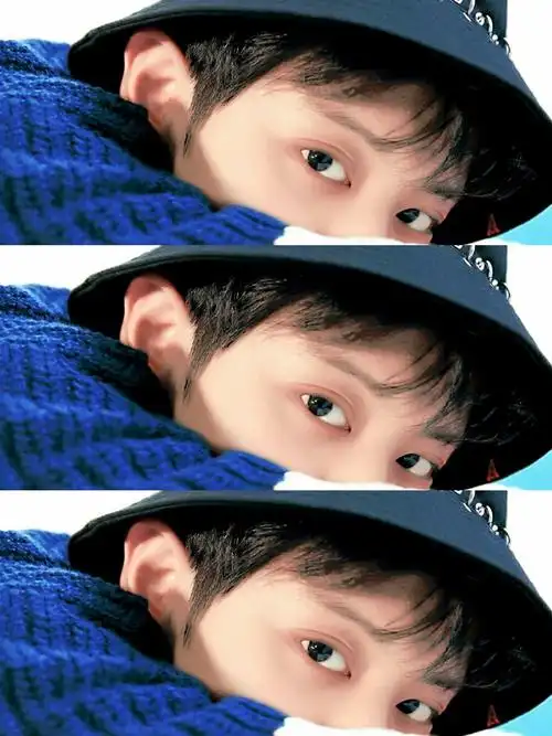 君夕莫自制朴灿烈三格壁纸