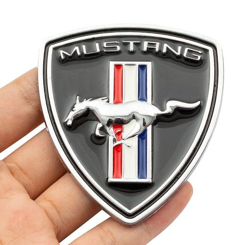 福特野马车标金属车贴叶子板尾标新蒙迪欧野马飞马车身贴改装侧标