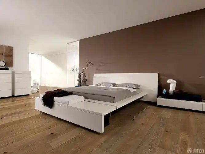 时尚简约咖啡色墙面设计装修效果图