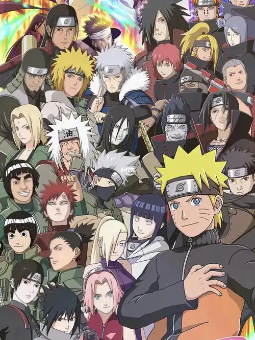 火影忍者全家福#动漫#立体画#装饰画#火影忍者