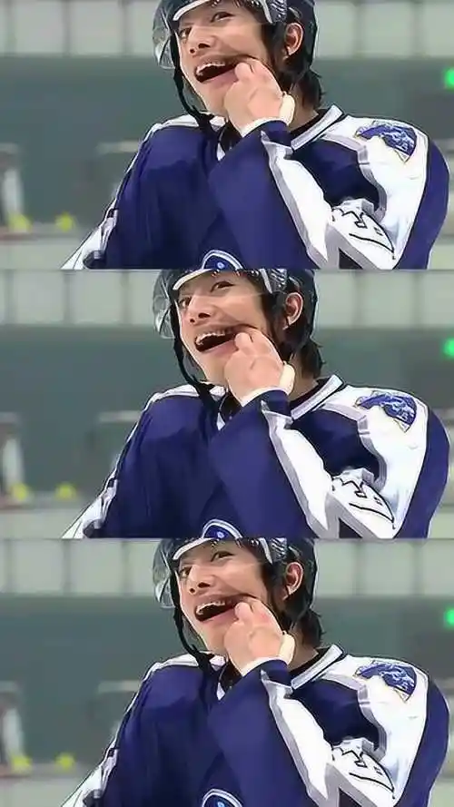 冰上恋人看到木村拓哉就笑的合不拢嘴