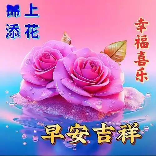 早上好图片漂亮祝福,祝福是心愿,牵挂是思念_问候_好友_朋友