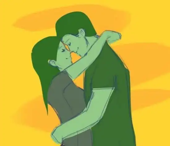 拥抱姿势看亲密程度