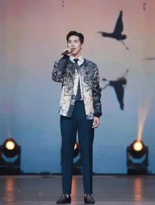 原创许魏洲全新大片白西装造型简约干练刺绣衬衣精致养眼