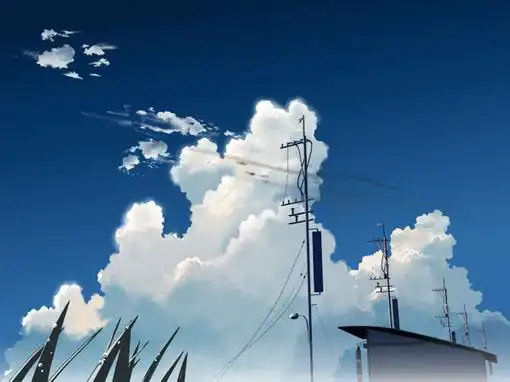 动漫,手绘,风景,插画云彩