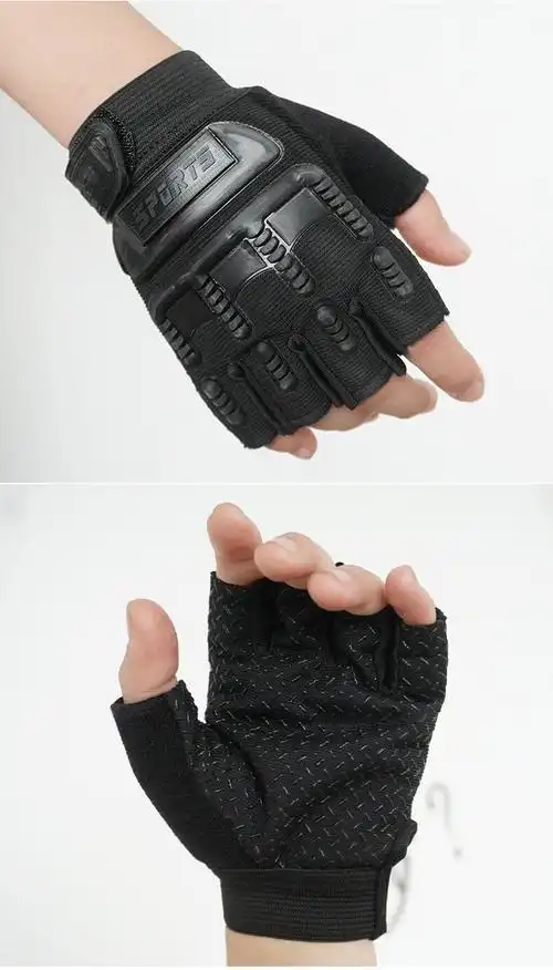 迪迦曼 儿童骑行手套防护半指防滑平衡车轮滑骑车专用薄款自行车运动