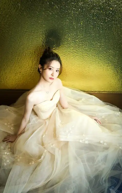 赖雨蒙抹胸礼服性感写真图片12