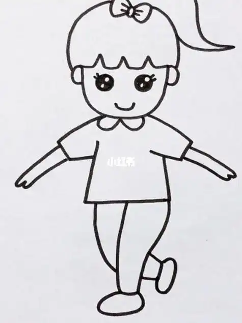 小女孩图片简笔画小女孩图片简笔画涂色