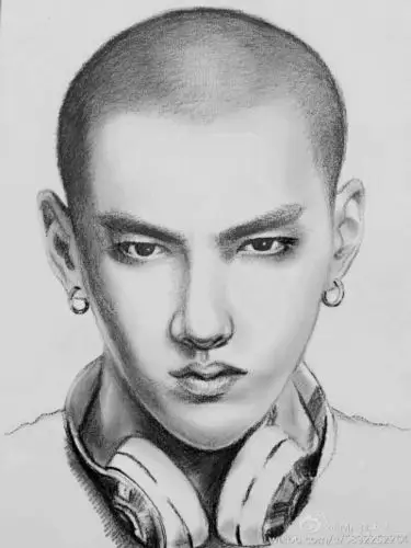 吴亦凡手绘 exo 男神美男帅哥明星