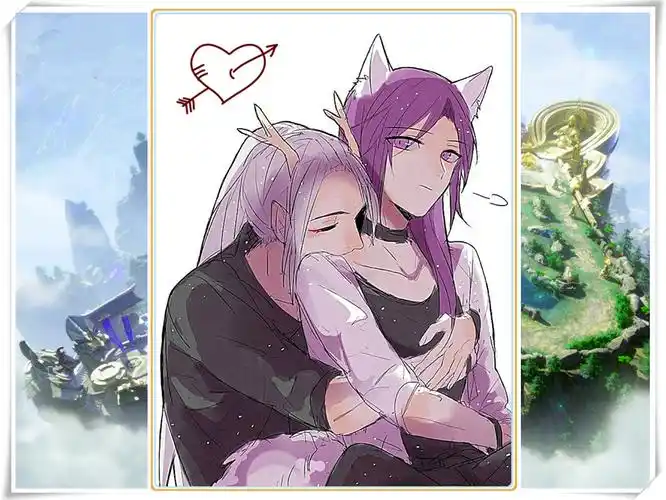 狐狸李白,白龙韩信,几幅图告诉你关系不一般,五图萌化了