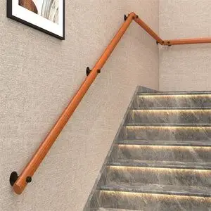 实木靠墙楼梯扶手室内阁楼别墅幼儿园家用老人防滑扶手简约现代