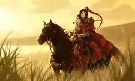 仗剑天涯封侯将,寒月如梭对酒眠. 将军百战无一怠,伊人红妆戎马行!