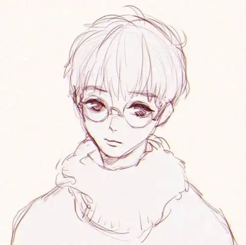 微信头像动漫眼镜男