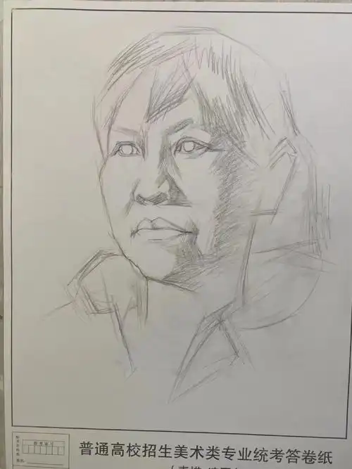 素描头像示范完整步骤图