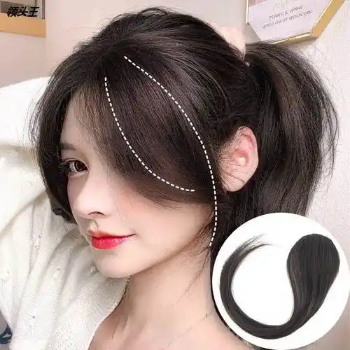 1大侧分逗号刘海 大侧分发型的逗号刘海儿比较大,有逗号刘海儿的一侧