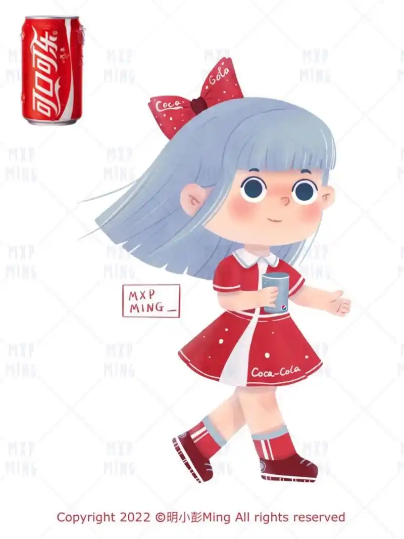 饮料拟人合集|儿插|角色设计分享|附线稿 饮料拟人终于画完啦!