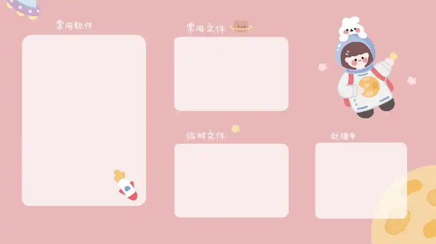 电脑分区壁纸丨 工作了的姐妹或许很需要~ cr.