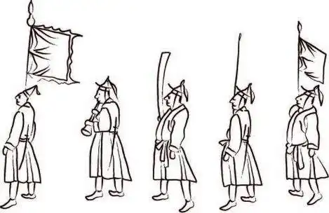 简笔画的古代士兵