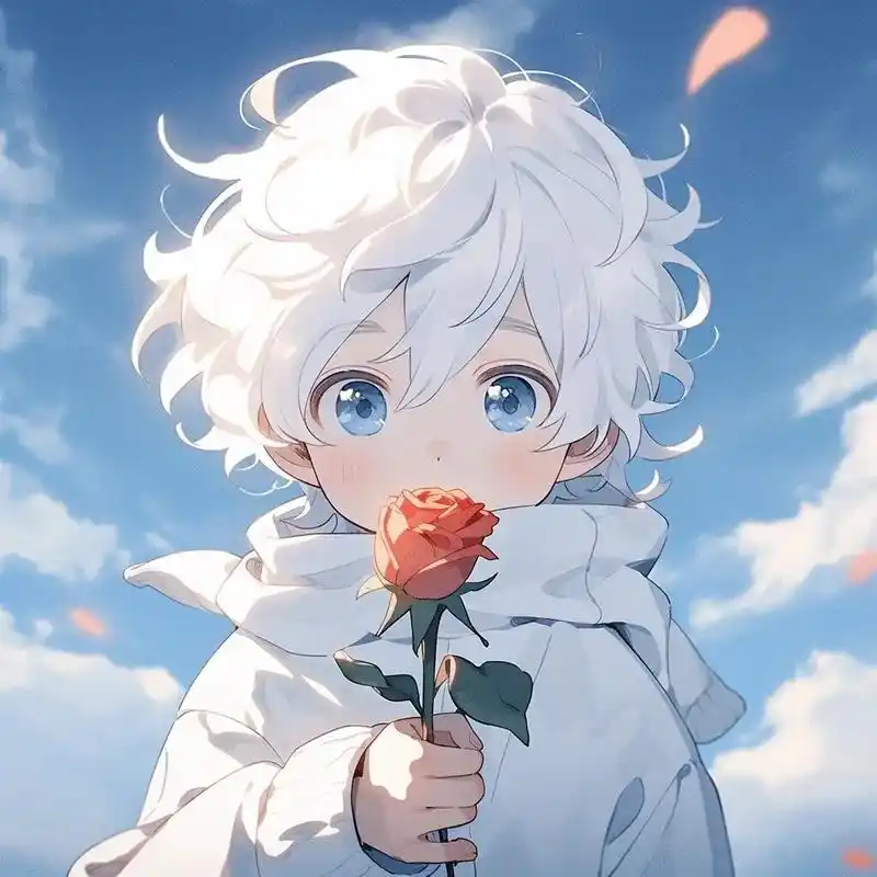 干净阳光治愈系蓝色男生头像#动漫男头 #蓝色治愈系 #男生头 - 抖音