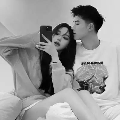 情头 情侣 双人黑白