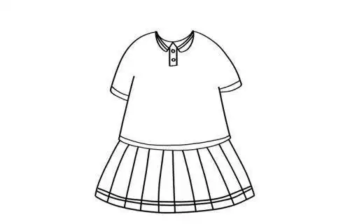 好看的女生校服简笔画怎么画夏季的校服简笔画教程