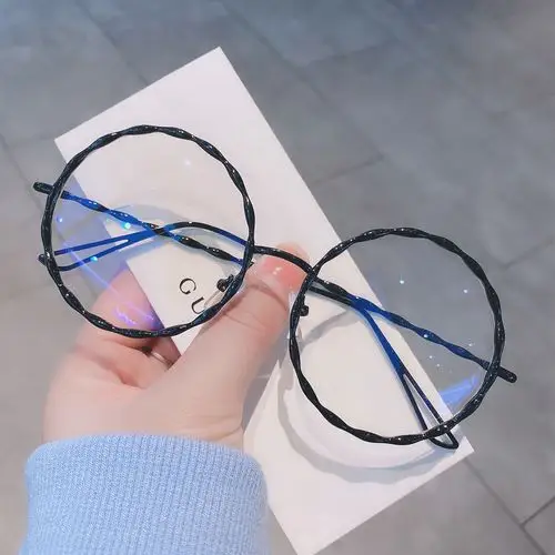 韩版大脸_2020韩版潮网红复古眼镜金属框眼睛框配近视眼镜架圆形女潮