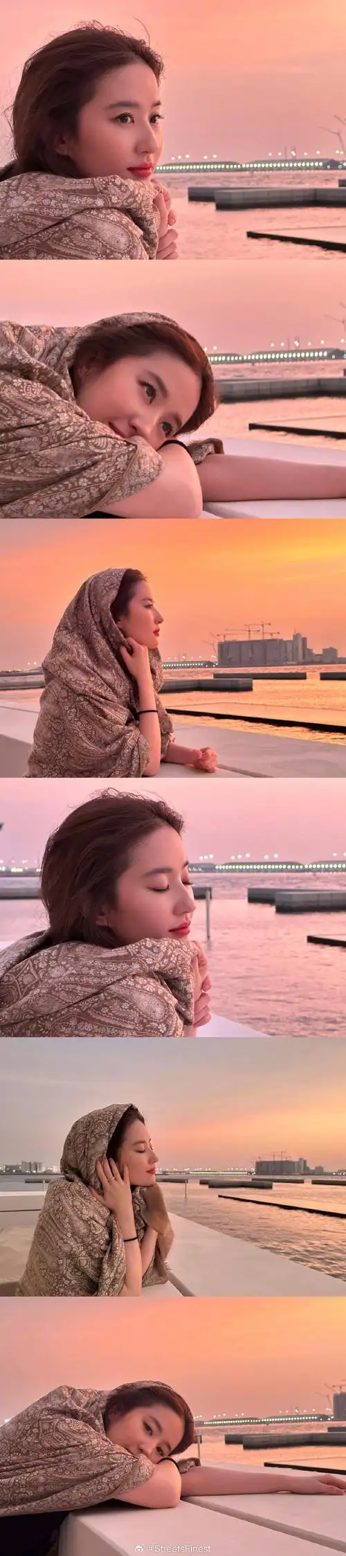 刘亦菲晒阿布扎比随拍#刘亦菲阿布扎比旅行照合集