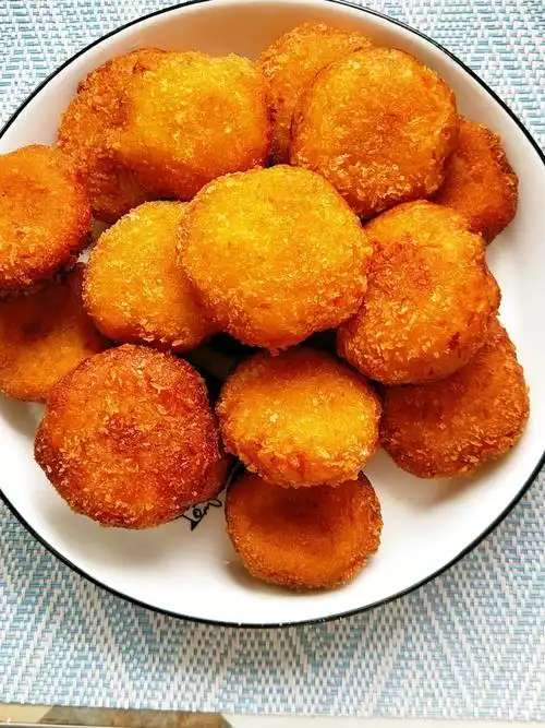 第一次炸南瓜饼