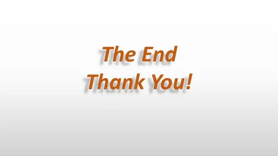 the end thank you!