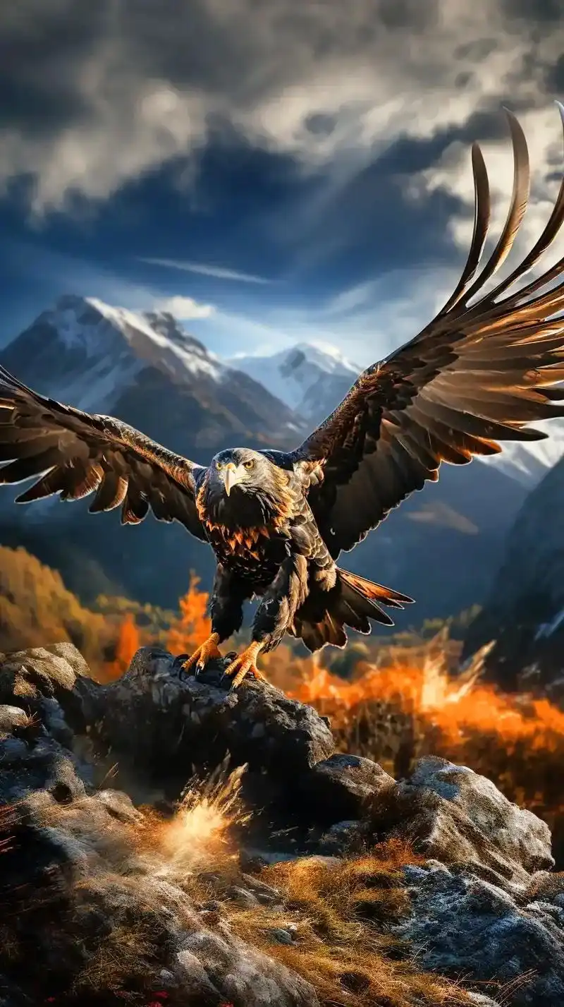 视觉冲击 #大鹏展翅 #人与自然和谐共处 #老鹰 #见者好 - 抖音