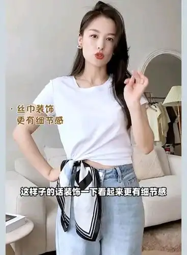 为什么你穿t恤那么路人感,超实用简单t恤打结方法让你提升时尚感