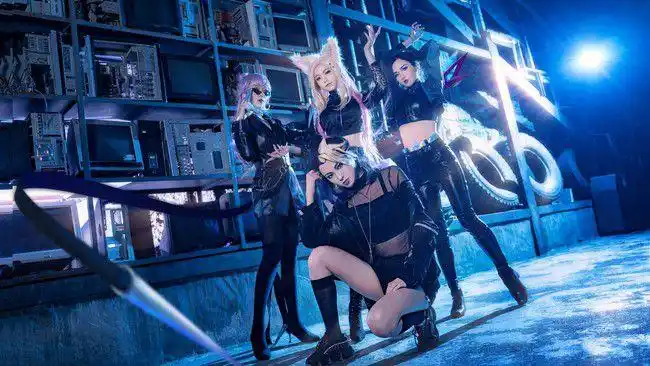 cos英雄联盟kda女团cos正片