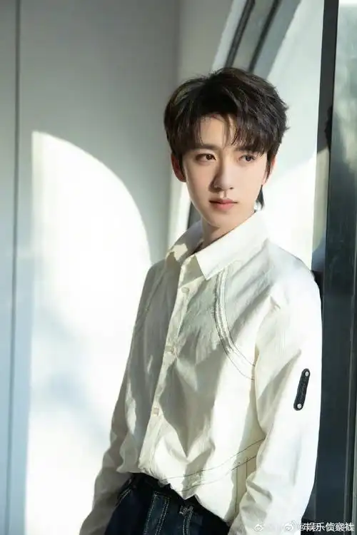 贺峻霖又穿了白衬衫